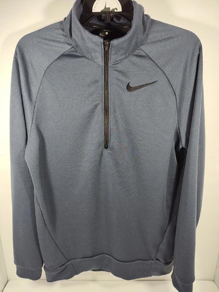 NIKE Dri-Fit Men's Size Small Blue 1/4 Zip Pullover 860477-471 EUC - Picture 1 of 10